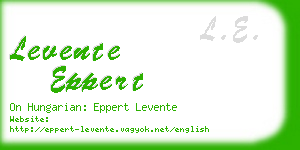 levente eppert business card